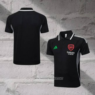 Arsenal Shirt Polo 2025-2026 Black