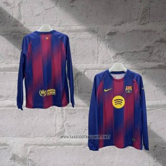 Barcelona Home Shirt Long Sleeve 2025-2026