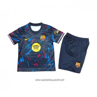 Barcelona Special Shirt Kid 2026-2027 Black Blue