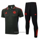 Conjunto Polo Bayern Munich 2025-2026 Green Oscuro