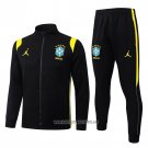Jacket Tracksuit Brazil Kid 2026-2027 Yellow Black