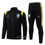 Jacket Tracksuit Brazil Kid 2026-2027 Yellow Black