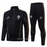 Jacket Tracksuit Portugal Kid 2026-2027 Black