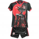 Japan Anime Shirt Kid 2025-2026 Black Red