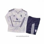 Manchester United Away Shirt Kid Long Sleeve 2025-2026