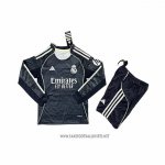 Real Madrid Away Shirt Kid Long Sleeve 2025-2026
