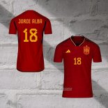Spain Player Jordi Alba Home Shirt 2022