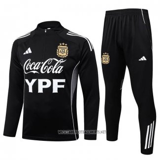 Sweatshirt Tracksuit Argentina Kid 2025-2026 Black