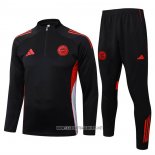 Sweatshirt Tracksuit Bayern Munich Kid 2025-2026 Black