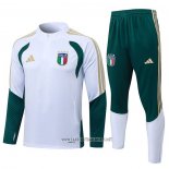 Sweatshirt Tracksuit Italy Kid 2025-2026 White