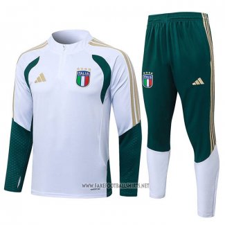 Sweatshirt Tracksuit Italy Kid 2025-2026 White