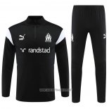 Sweatshirt Tracksuit Olympique Marseille 2023-2024 Black