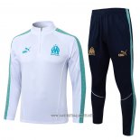 Sweatshirt Tracksuit Olympique Marseille Kid 2025-2026 White