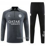 Sweatshirt Tracksuit Paris Saint-Germain Jordan Kid 2023-2024 Grey