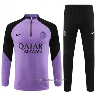 Sweatshirt Tracksuit Paris Saint-Germain Kid 2023-2024 Purpura