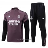 Sweatshirt Tracksuit Real Madrid Kid 2025-2026 Purpura