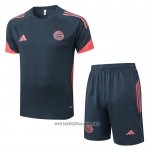 Tracksuit Bayern Munich Short Sleeve 2025-2026 Grey Oscuro - Shorts