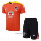 Tracksuit Brazil Short Sleeve 2025-2026 Orange - Shorts