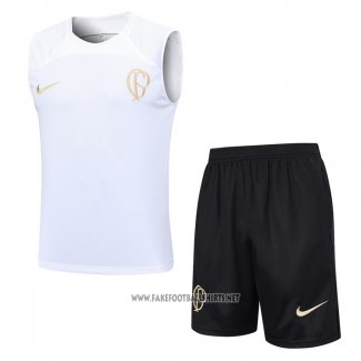 Tracksuit Corinthians Without Sleeves 2023-2024 White