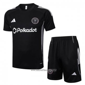 Tracksuit Inter Miami Short Sleeve 2025-2026 Black - Shorts
