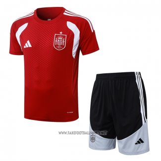 Tracksuit Spain Short Sleeve 2026-2027 Red - Shorts