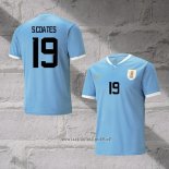 Uruguay Player S.Coates Home Shirt 2022