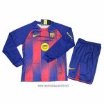 Barcelona Home Shirt Kid Long Sleeve 2025-2026