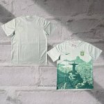Brazil Jesus Shirt 2025-2026 White Green Thailand