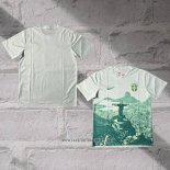 Brazil Jesus Shirt 2025-2026 White Green Thailand
