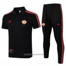 Conjunto Polo Manchester United 2025-2026 Black