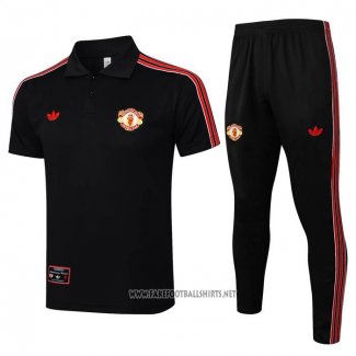 Conjunto Polo Manchester United 2025-2026 Black