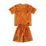 France Goalkeeper Shirt Kid 2024 Orange