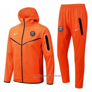 Hooded Tracksuit Paris Saint-Germain 2022-2023 Orange