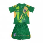 Italy Goalkeeper Shirt Kid 2024-2025 Green