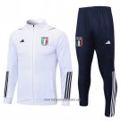 Jacket Tracksuit Italy Kid 2023-2024 White