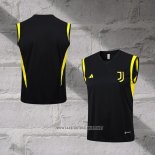 Juventus Training Shirt Without Sleeves 2023-2024 Black