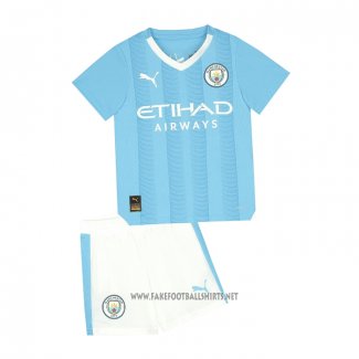 Manchester City Home Shirt Kid 2023-2024