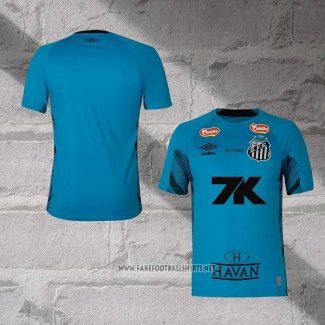 Santos Goalkeeper Shirt 2025 Blue Thailand