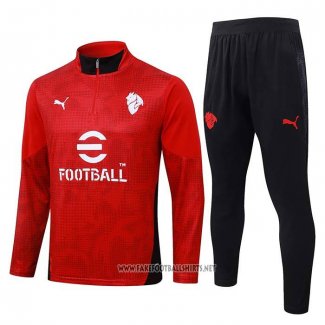 Sweatshirt Tracksuit AC Milan Kid 2025-2026 Red