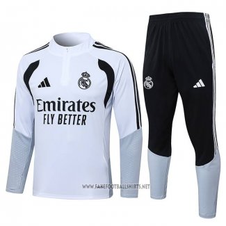 Sweatshirt Tracksuit Real Madrid Kid 2026-2027 White