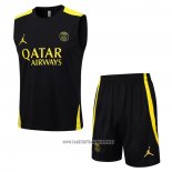 Tracksuit Paris Saint-Germain Jordan Without Sleeves 2023-2024 Black