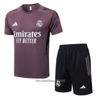 Tracksuit Real Madrid Short Sleeve 2025-2026 Purpura - Shorts