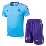 Tracksuit Real Madrid Short Sleeve 2025-2026 Blue - Shorts