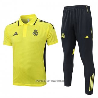 Conjunto Polo Real Madrid 2025-2026 Yellow