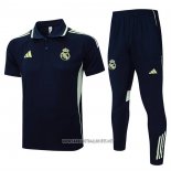 Conjunto Polo Real Madrid 2025-2026 Blue Oscuro