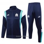 Jacket Tracksuit Olympique Marseille 2023-2024 Blue Oscuro