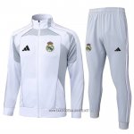 Jacket Tracksuit Real Madrid Kid 2025-2026 White Grey