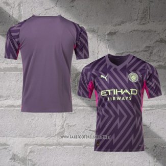 Manchester City Goalkeeper Shirt 2023-2024 Purpura