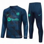 Sweatshirt Tracksuit Barcelona Kid 2023-2024 Blue