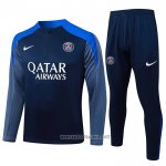 Sweatshirt Tracksuit Paris Saint-Germain Kid 2025-2026 Blue